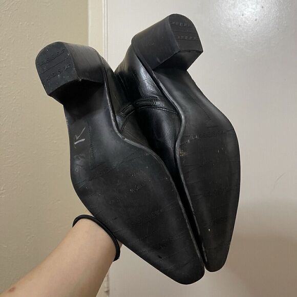 STUART WEITZMAN black crocodile leather western point toe boots size 8W - Picture 5 of 10